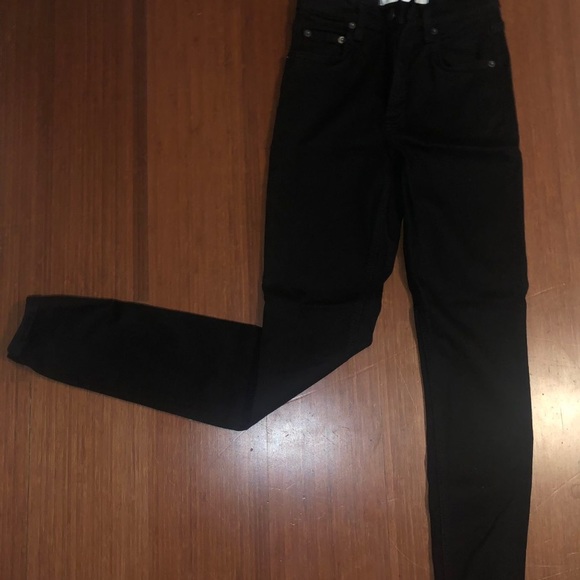 Reformation high & skinny size 24 rich black wash color - Picture 8 of 12